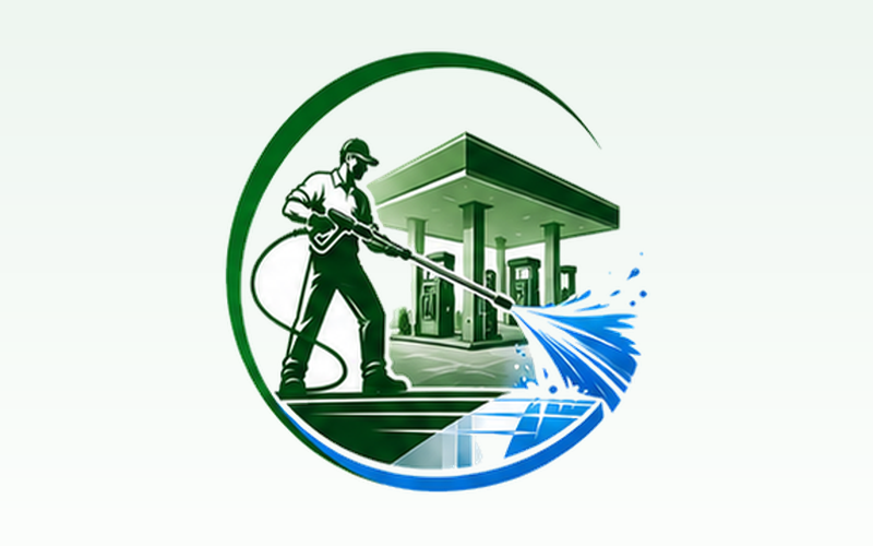 Gas Station Pressure Washing